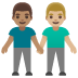 men holding hands, medium skin tone, medium-light skin tone